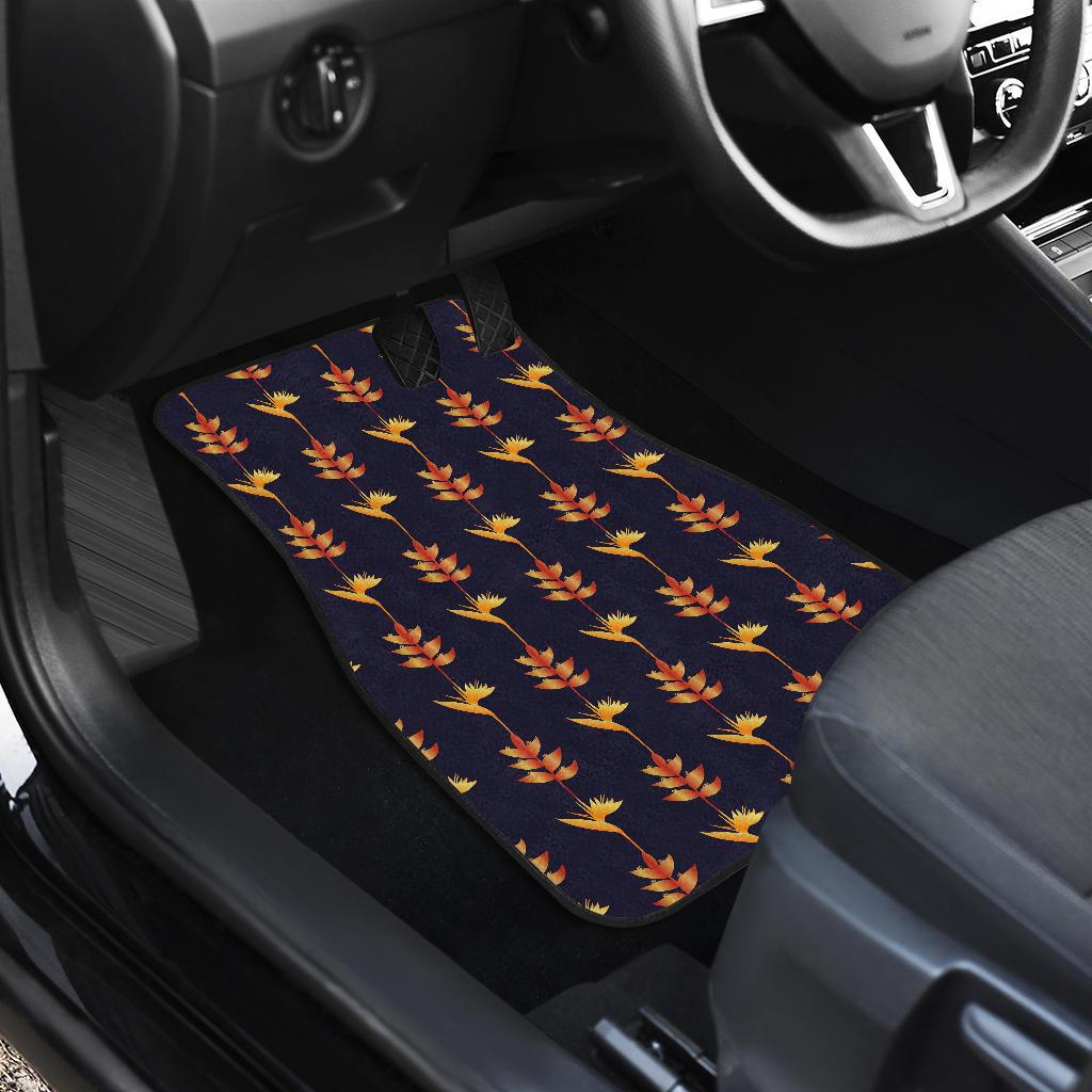 Heliconia Pattern Print Design HL06 Car Floor Mats-JorJune