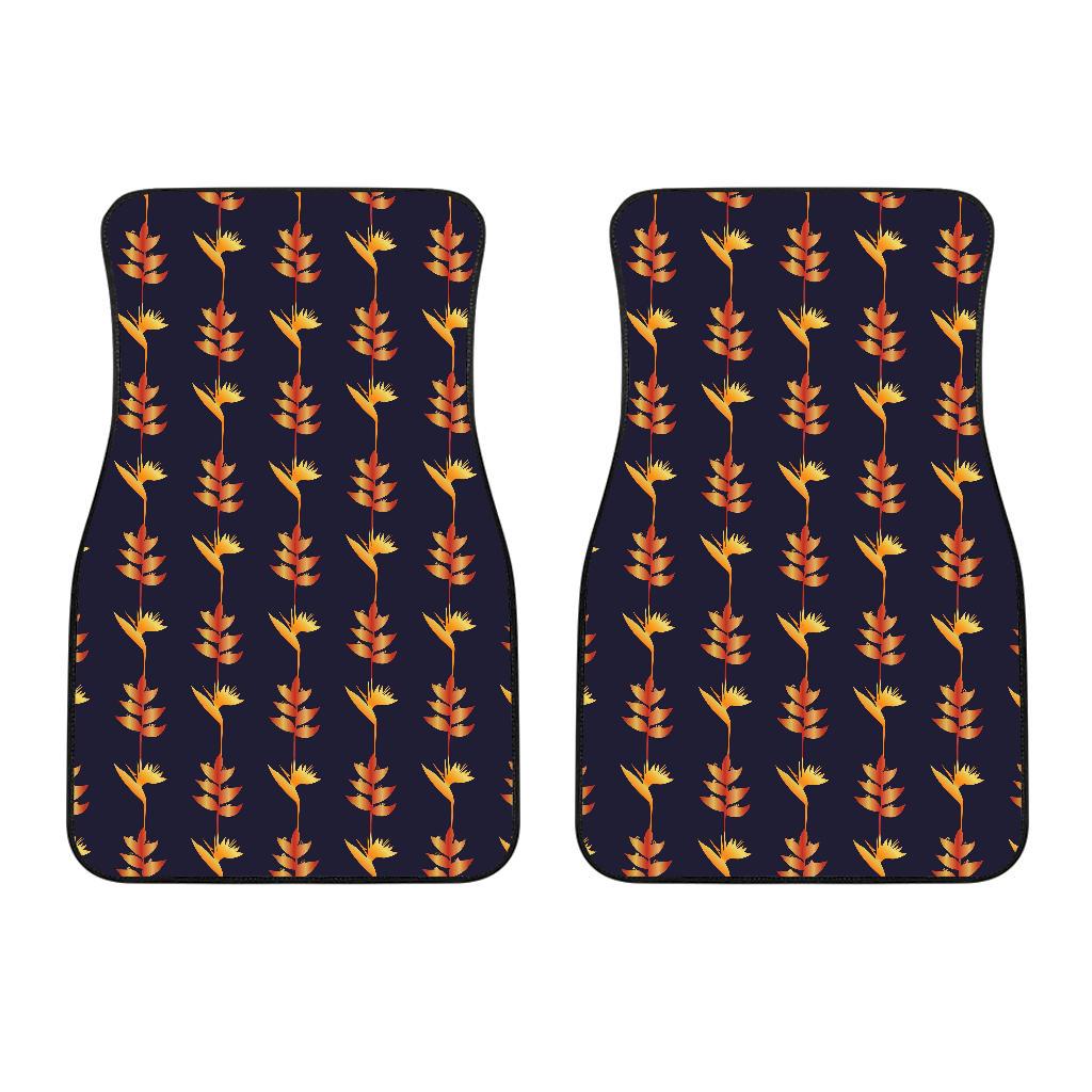 Heliconia Pattern Print Design HL06 Car Floor Mats-JorJune