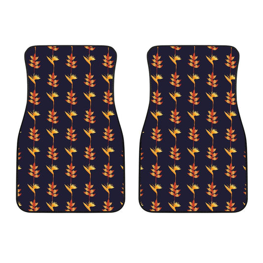 Heliconia Pattern Print Design HL06 Car Floor Mats-JorJune