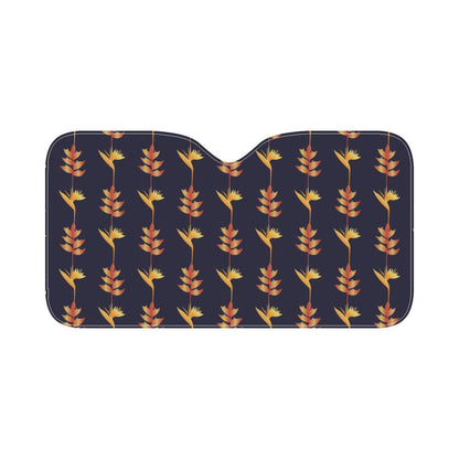 Heliconia Pattern Print Design HL06 Car Sun Shade-JorJune