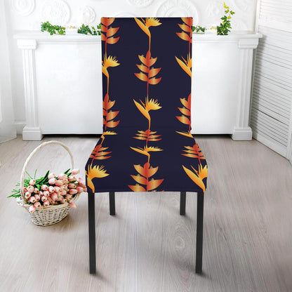 Heliconia Pattern Print Design HL06 Dining Chair Slipcover-JORJUNE.COM