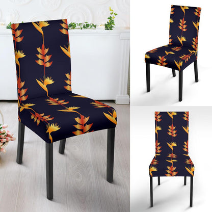 Heliconia Pattern Print Design HL06 Dining Chair Slipcover-JORJUNE.COM