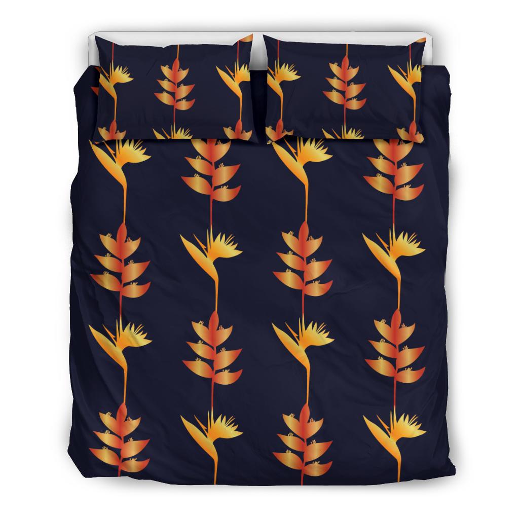 Heliconia Pattern Print Design HL06 Duvet Cover Bedding Set-JORJUNE.COM