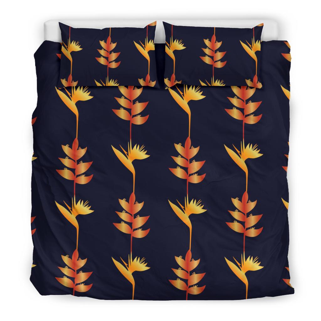 Heliconia Pattern Print Design HL06 Duvet Cover Bedding Set-JORJUNE.COM