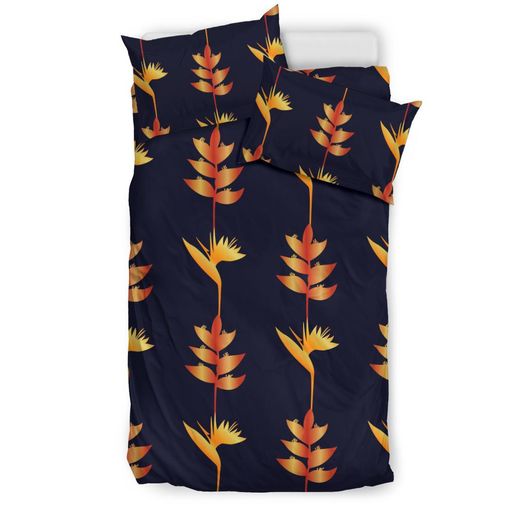 Heliconia Pattern Print Design HL06 Duvet Cover Bedding Set-JORJUNE.COM