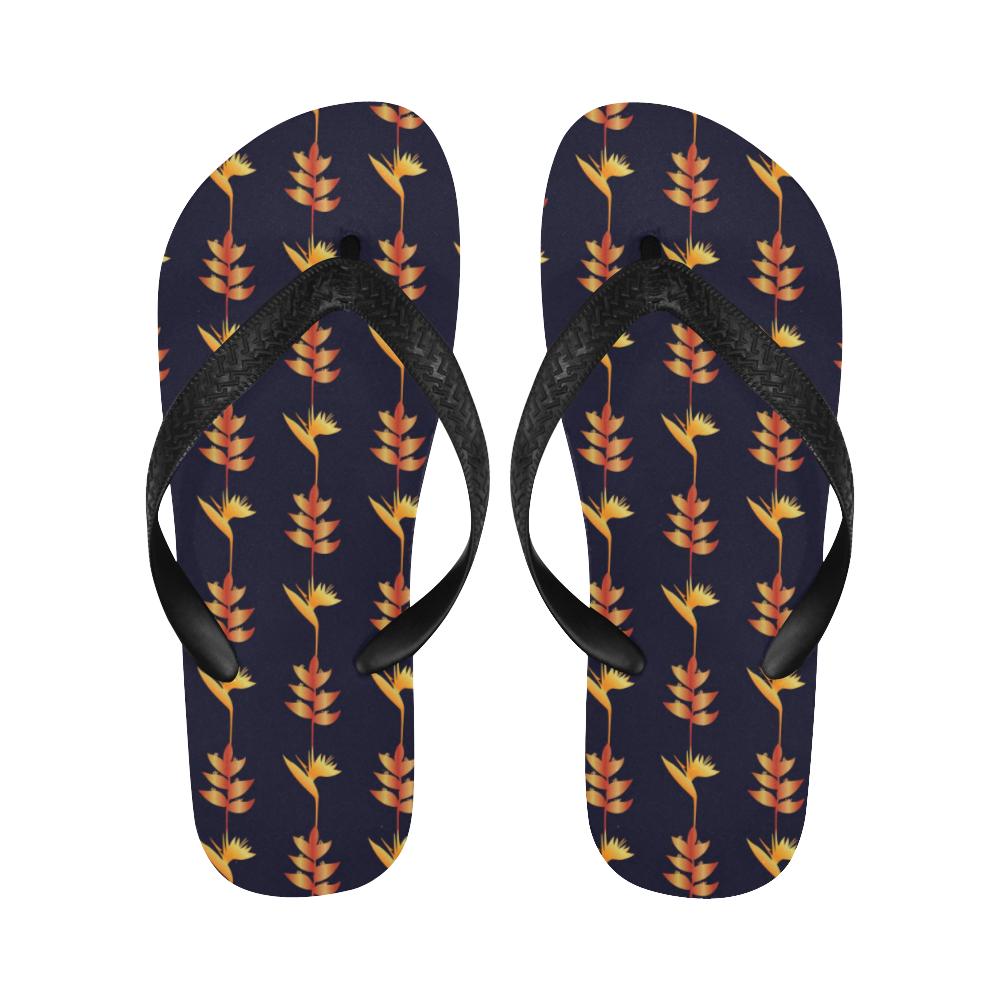 Heliconia Pattern Print Design HL06 Flip Flops-JorJune