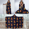 Heliconia Pattern Print Design HL06 Hooded Blanket-JORJUNE.COM