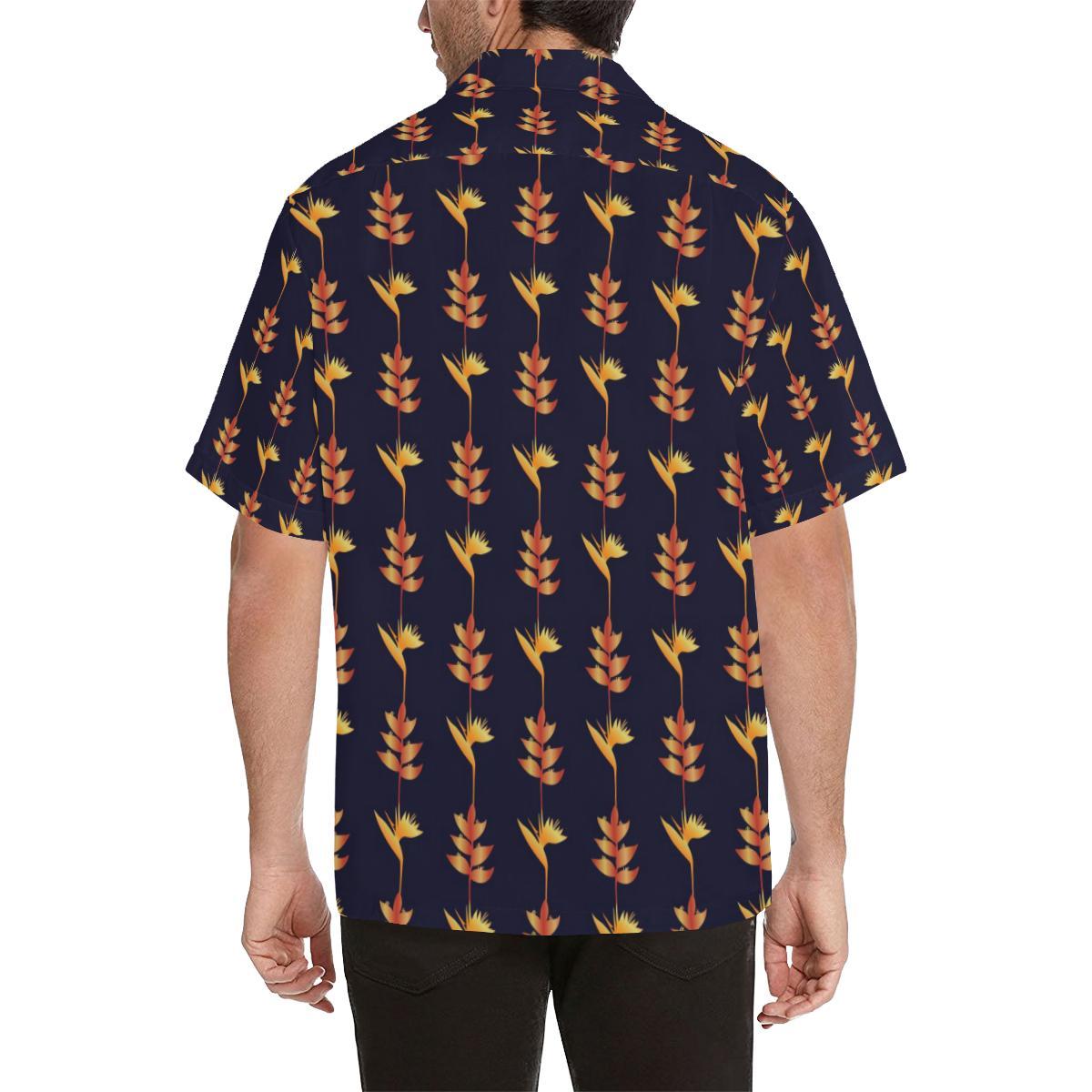 Heliconia Pattern Print Design HL06 Men Hawaiian Shirt-JorJune
