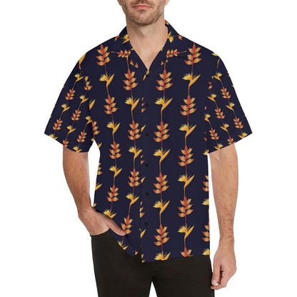 Heliconia Pattern Print Design HL06 Men Hawaiian Shirt-JorJune