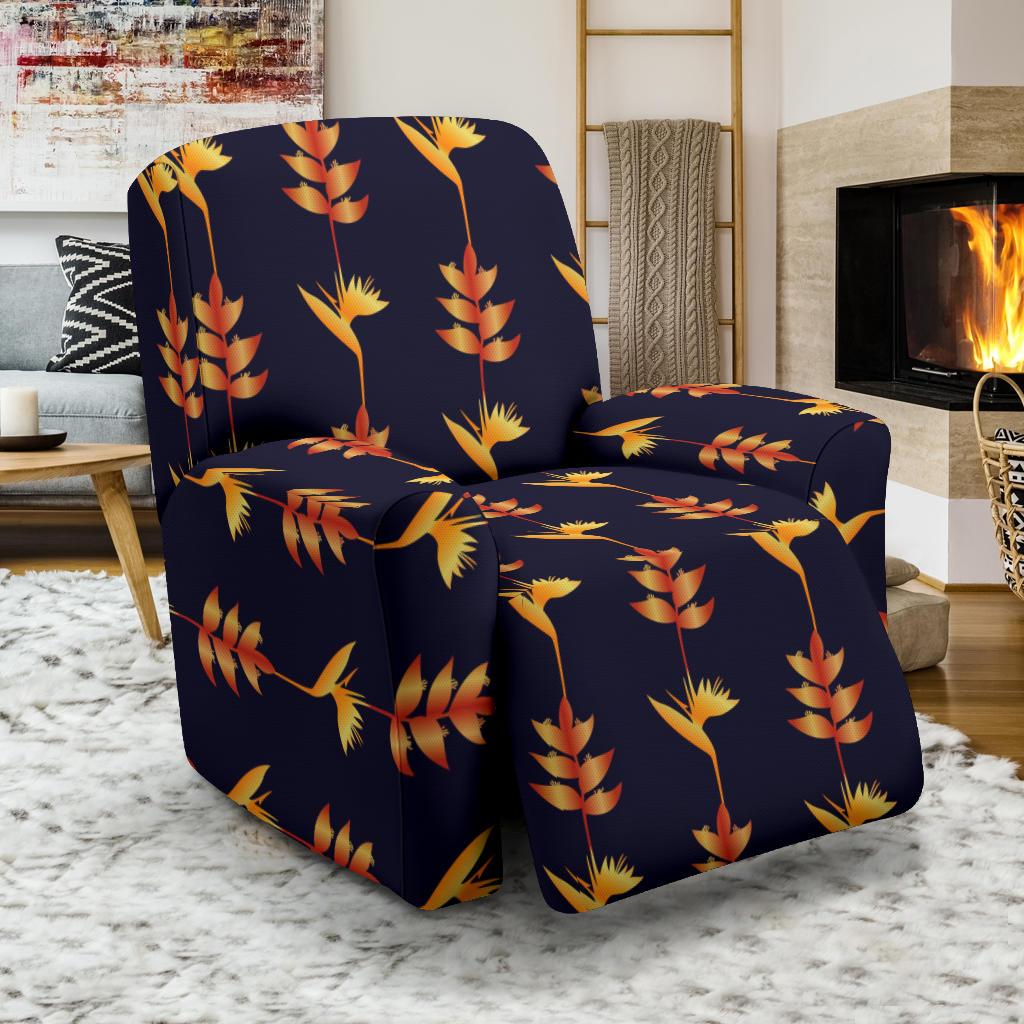 Heliconia Pattern Print Design HL06 Recliner Slipcover-JORJUNE.COM