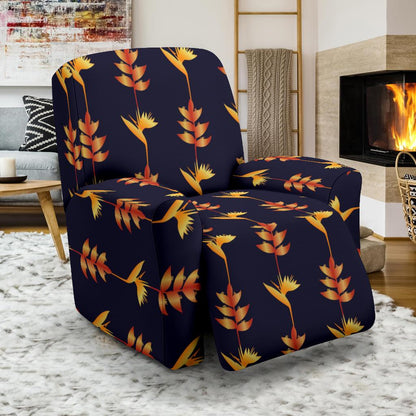 Heliconia Pattern Print Design HL06 Recliner Slipcover-JORJUNE.COM