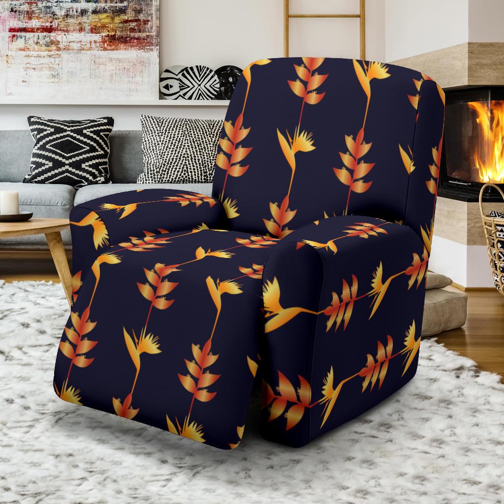 Heliconia Pattern Print Design HL06 Recliner Slipcover-JORJUNE.COM