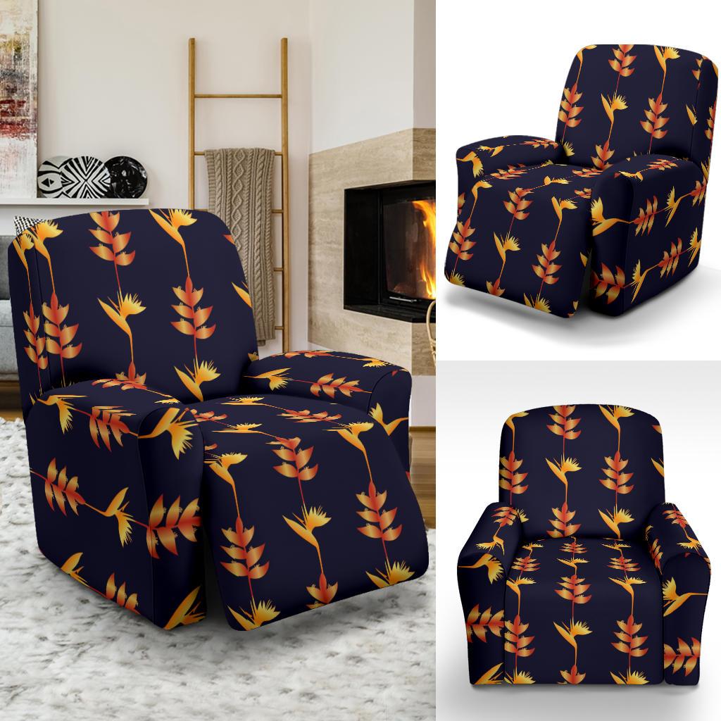 Heliconia Pattern Print Design HL06 Recliner Slipcover-JORJUNE.COM