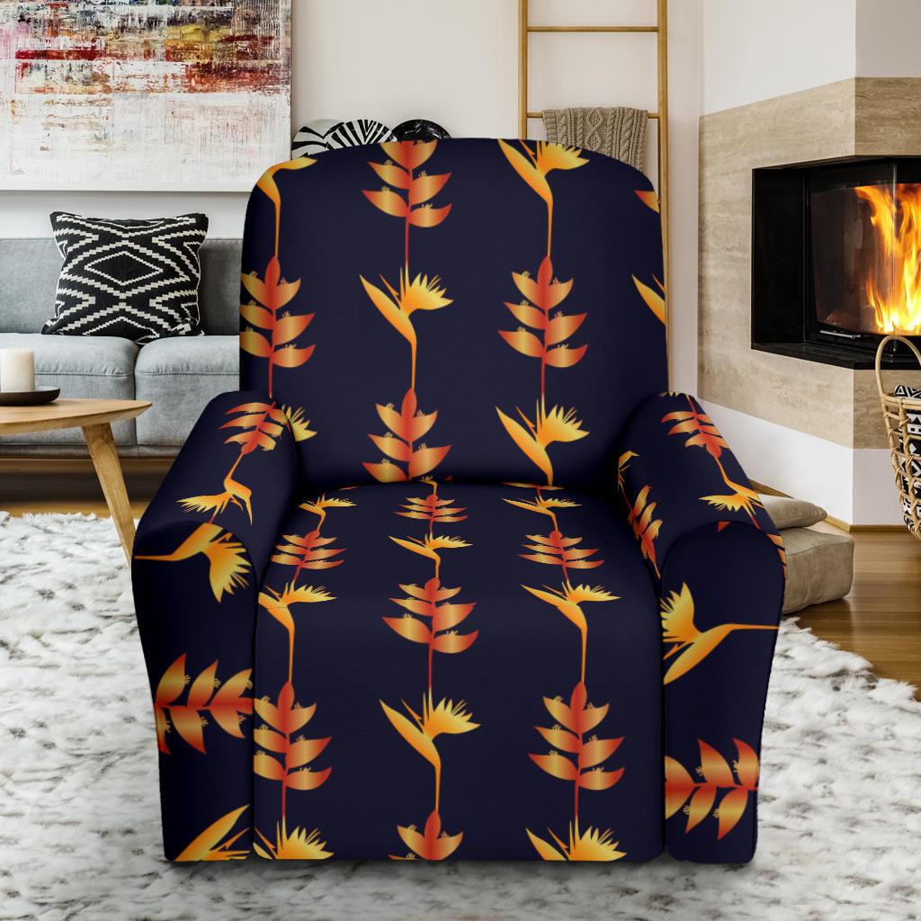 Heliconia Pattern Print Design HL06 Recliner Slipcover-JORJUNE.COM