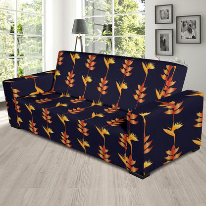 Heliconia Pattern Print Design HL06 Sofa Slipcover-JORJUNE.COM