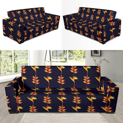 Heliconia Pattern Print Design HL06 Sofa Slipcover-JORJUNE.COM
