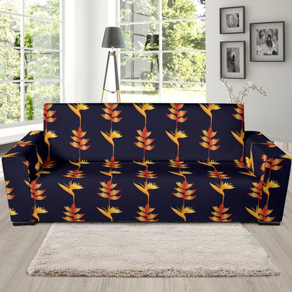 Heliconia Pattern Print Design HL06 Sofa Slipcover-JORJUNE.COM
