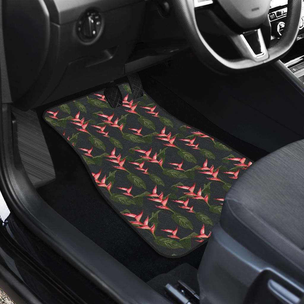 Heliconia Pattern Print Design HL07 Car Floor Mats-JorJune