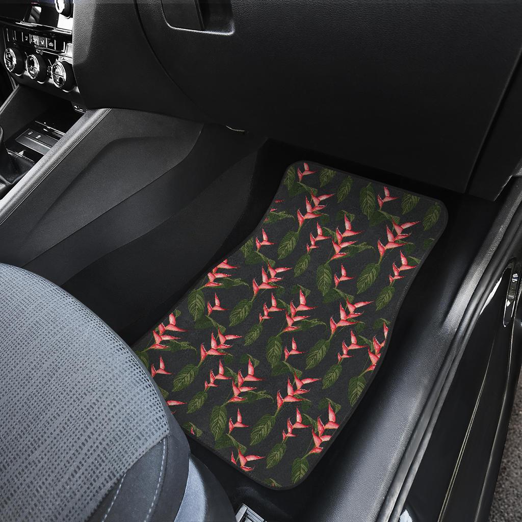 Heliconia Pattern Print Design HL07 Car Floor Mats-JorJune