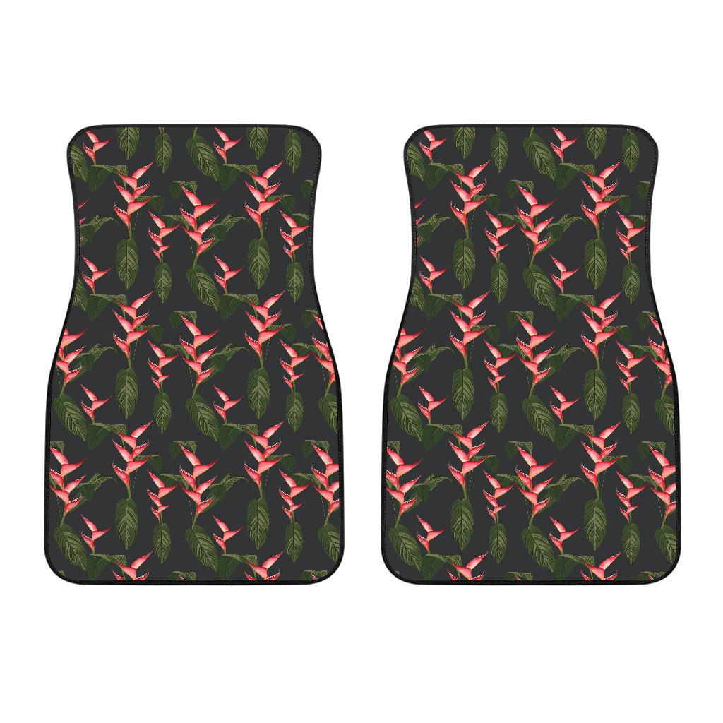 Heliconia Pattern Print Design HL07 Car Floor Mats-JorJune