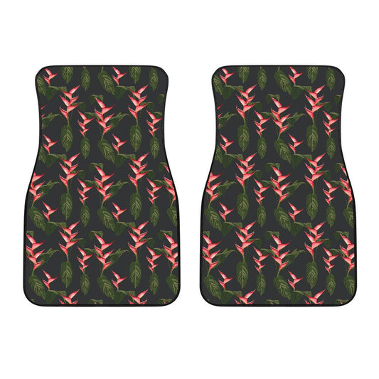 Heliconia Pattern Print Design HL07 Car Floor Mats-JorJune