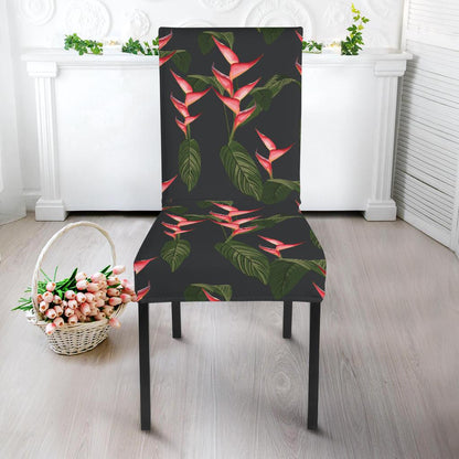 Heliconia Pattern Print Design HL07 Dining Chair Slipcover-JORJUNE.COM