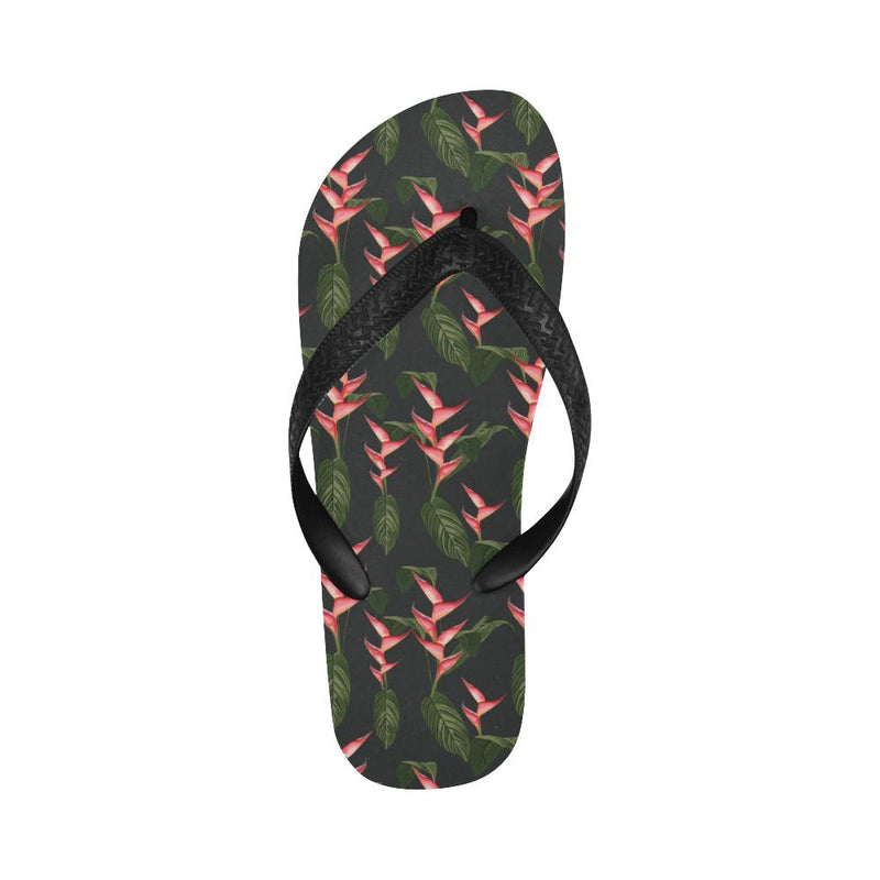 Heliconia Pattern Print Design HL07 Flip Flops-JorJune