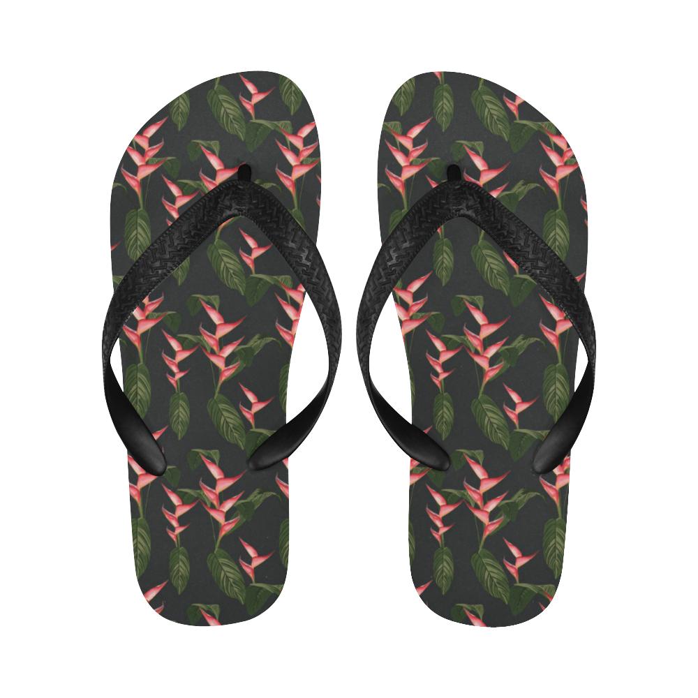 Heliconia Pattern Print Design HL07 Flip Flops-JorJune