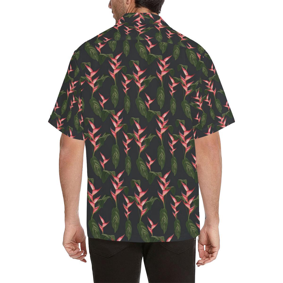 Heliconia Pattern Print Design HL07 Men Hawaiian Shirt-JorJune