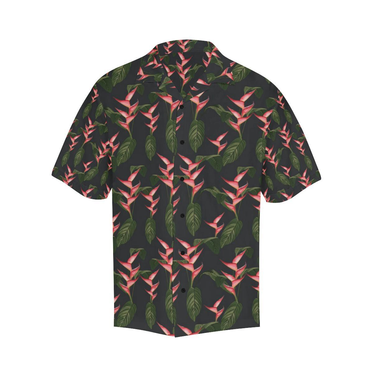Heliconia Pattern Print Design HL07 Men Hawaiian Shirt-JorJune