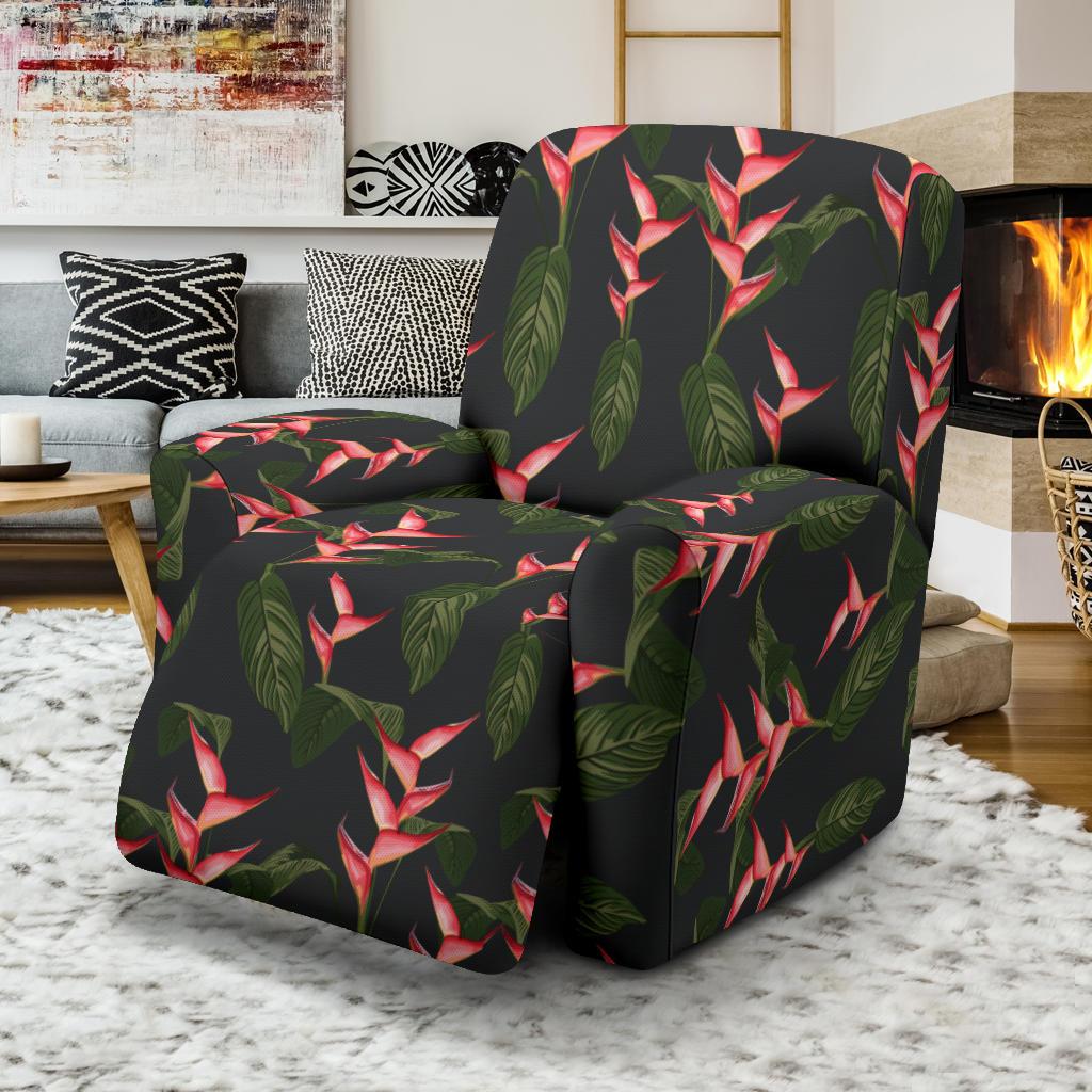 Heliconia Pattern Print Design HL07 Recliner Slipcover-JORJUNE.COM