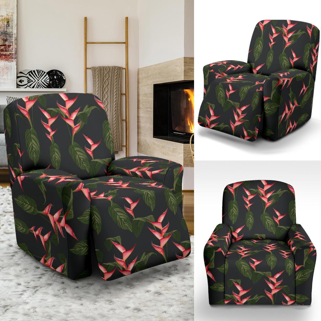 Heliconia Pattern Print Design HL07 Recliner Slipcover-JORJUNE.COM