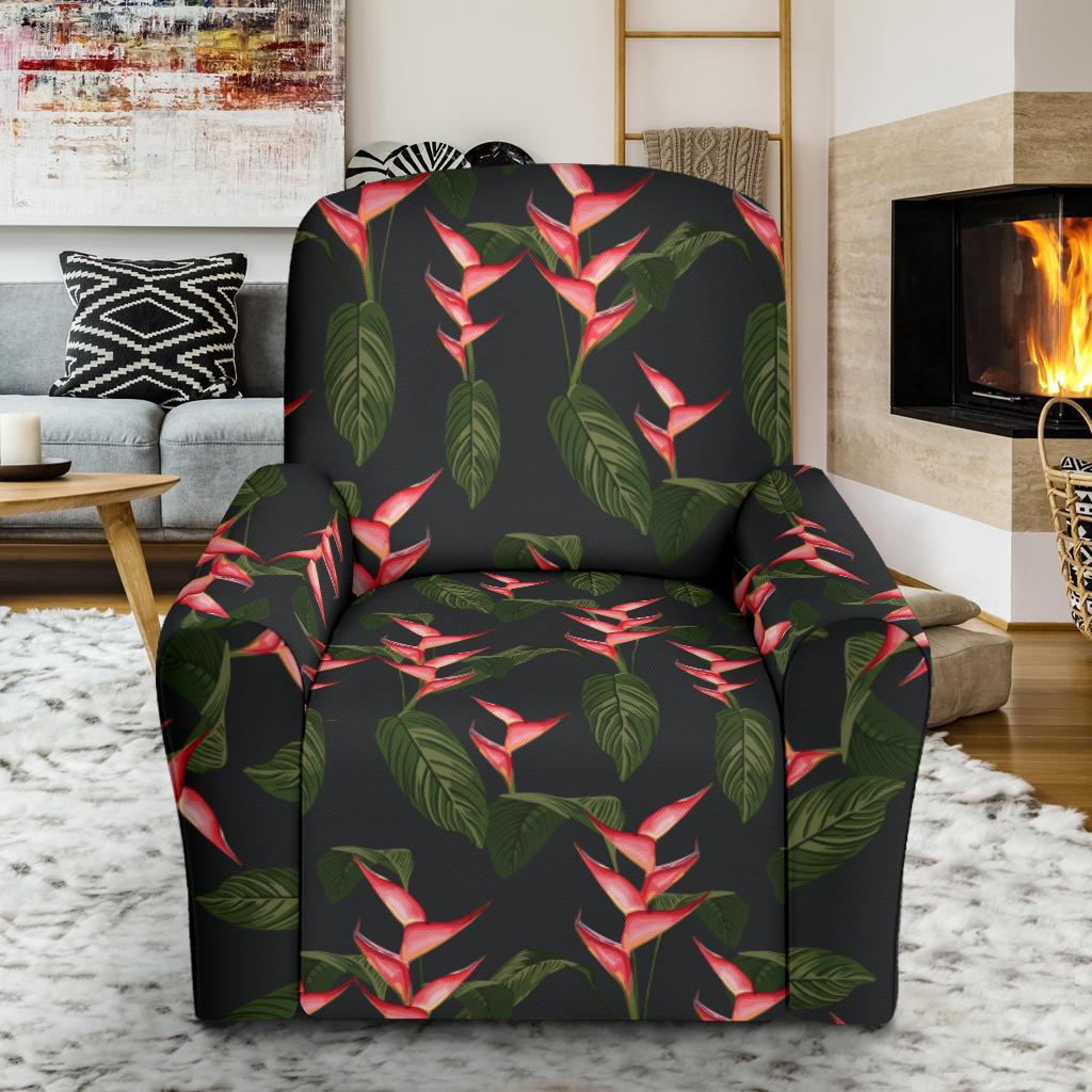 Heliconia Pattern Print Design HL07 Recliner Slipcover-JORJUNE.COM