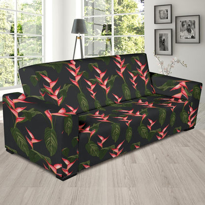 Heliconia Pattern Print Design HL07 Sofa Slipcover-JORJUNE.COM