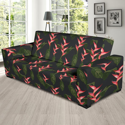 Heliconia Pattern Print Design HL07 Sofa Slipcover-JORJUNE.COM