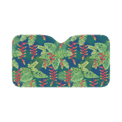Heliconia Pattern Print Design HL08 Car Sun Shade-JorJune