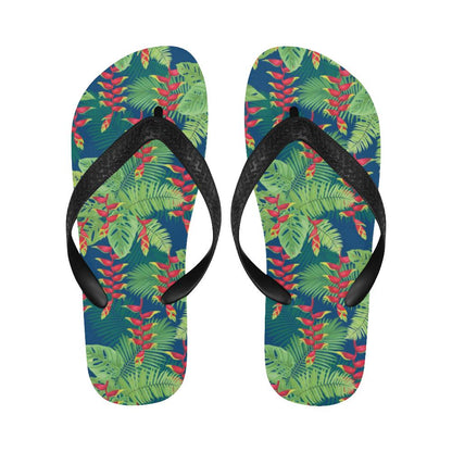 Heliconia Pattern Print Design HL08 Flip Flops-JorJune