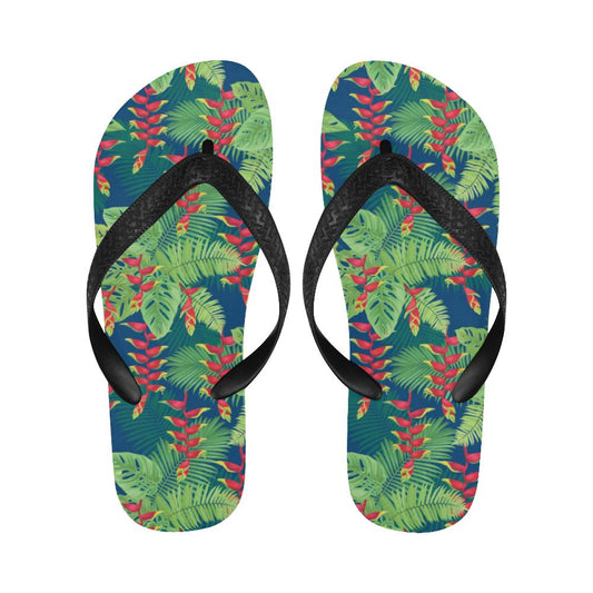 Heliconia Pattern Print Design HL08 Flip Flops-JorJune