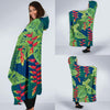 Heliconia Pattern Print Design HL08 Hooded Blanket-JORJUNE.COM