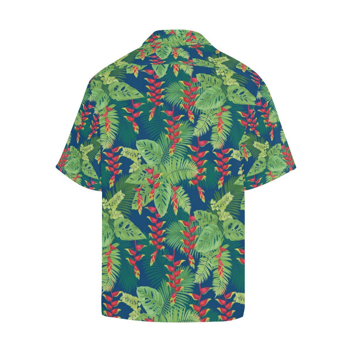 Heliconia Pattern Print Design HL08 Men Hawaiian Shirt-JorJune