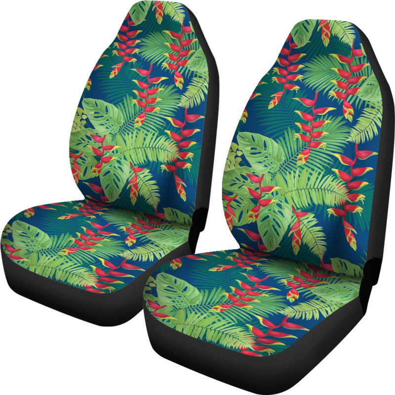 Heliconia Pattern Print Design HL08 Universal Fit Car Seat Covers-JorJune