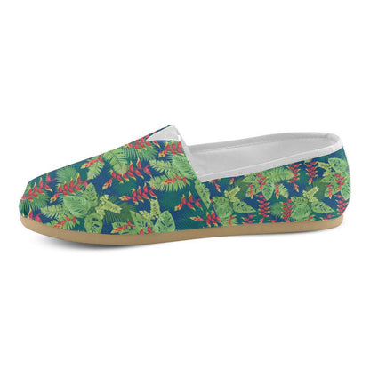 Heliconia Pattern Print Design HL08 Women Casual Shoes-JorJune.com