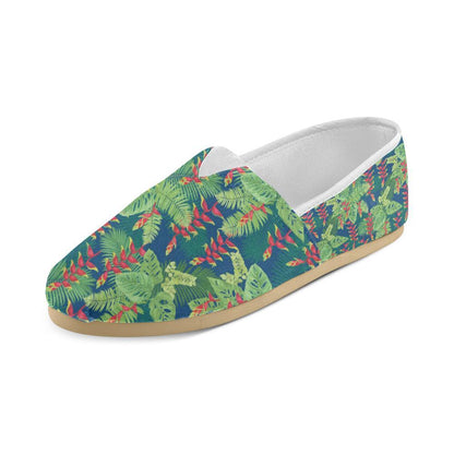 Heliconia Pattern Print Design HL08 Women Casual Shoes-JorJune.com