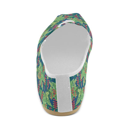 Heliconia Pattern Print Design HL08 Women Casual Shoes-JorJune.com