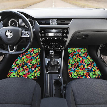 Heliconia Pattern Print Design HL09 Car Floor Mats-JorJune