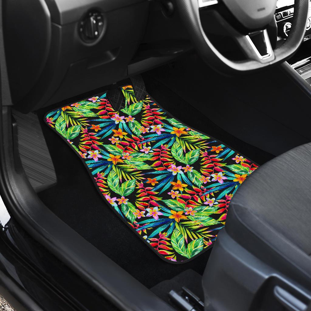 Heliconia Pattern Print Design HL09 Car Floor Mats-JorJune