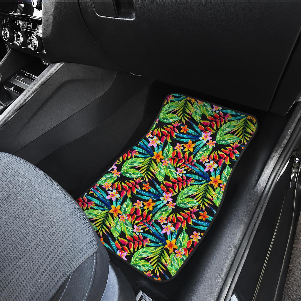 Heliconia Pattern Print Design HL09 Car Floor Mats-JorJune