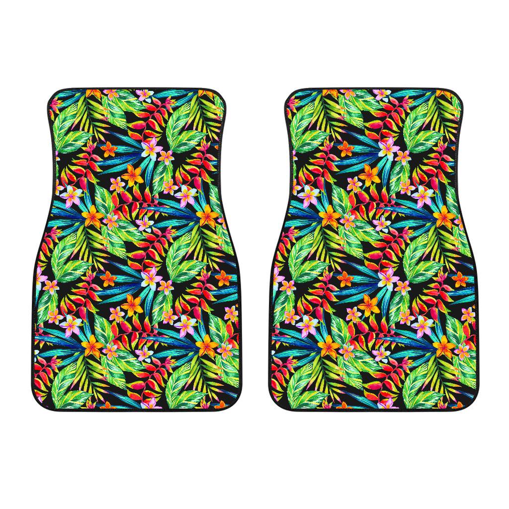 Heliconia Pattern Print Design HL09 Car Floor Mats-JorJune
