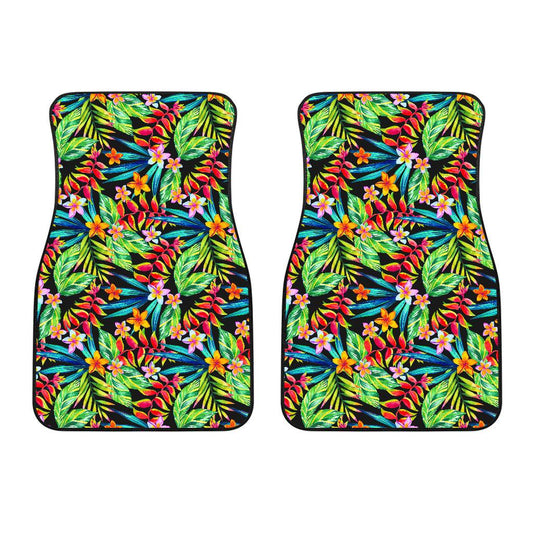 Heliconia Pattern Print Design HL09 Car Floor Mats-JorJune