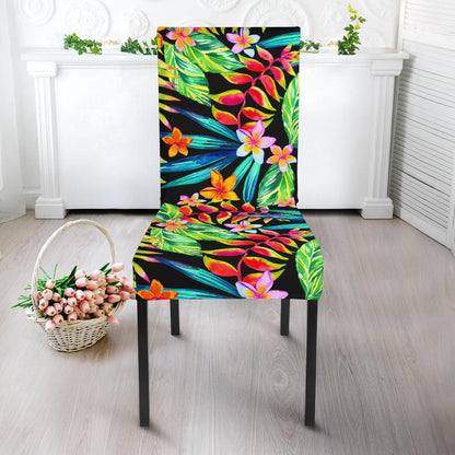 Heliconia Pattern Print Design HL09 Dining Chair Slipcover-JORJUNE.COM